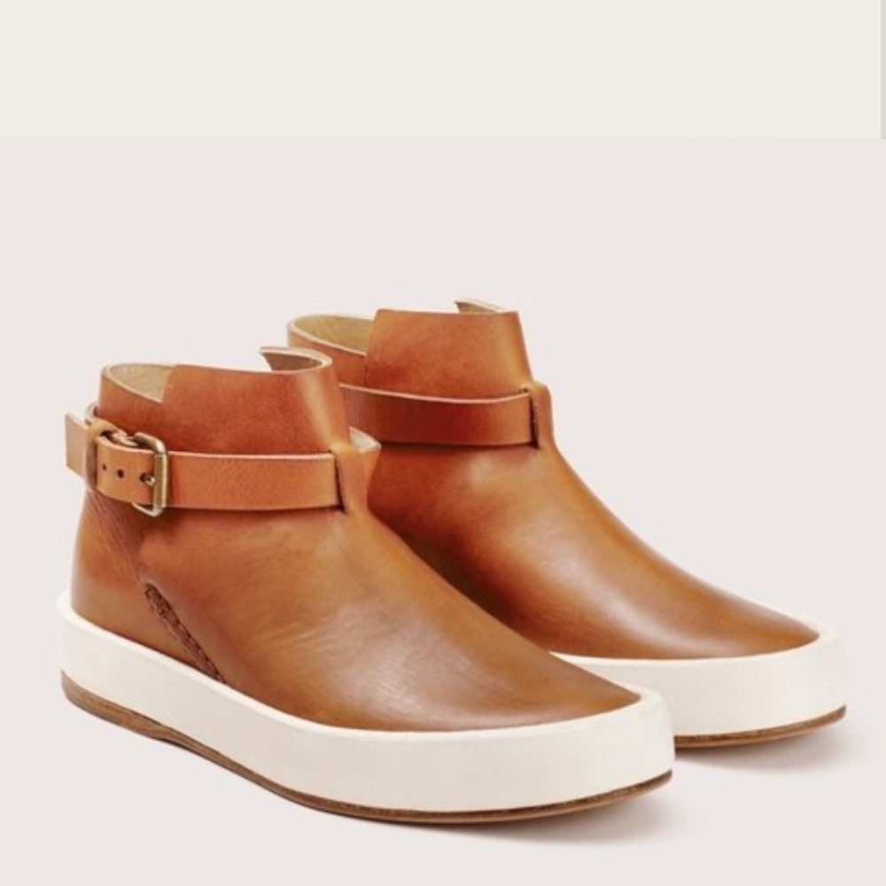 Feit 3-Wrap Jodhpur brown leather ankle platform Boots size 37